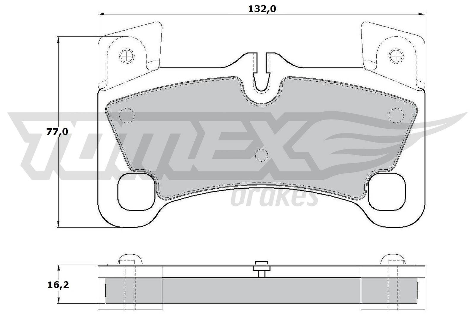 Sada brzdových platničiek kotúčovej brzdy TOMEX Brakes
